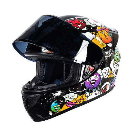 Capacete de motocicleta DOT retro cruise Motocross capacete facial completo masculino e feminino capacete para todas as estações capacete de pilotagem Casco Capacete