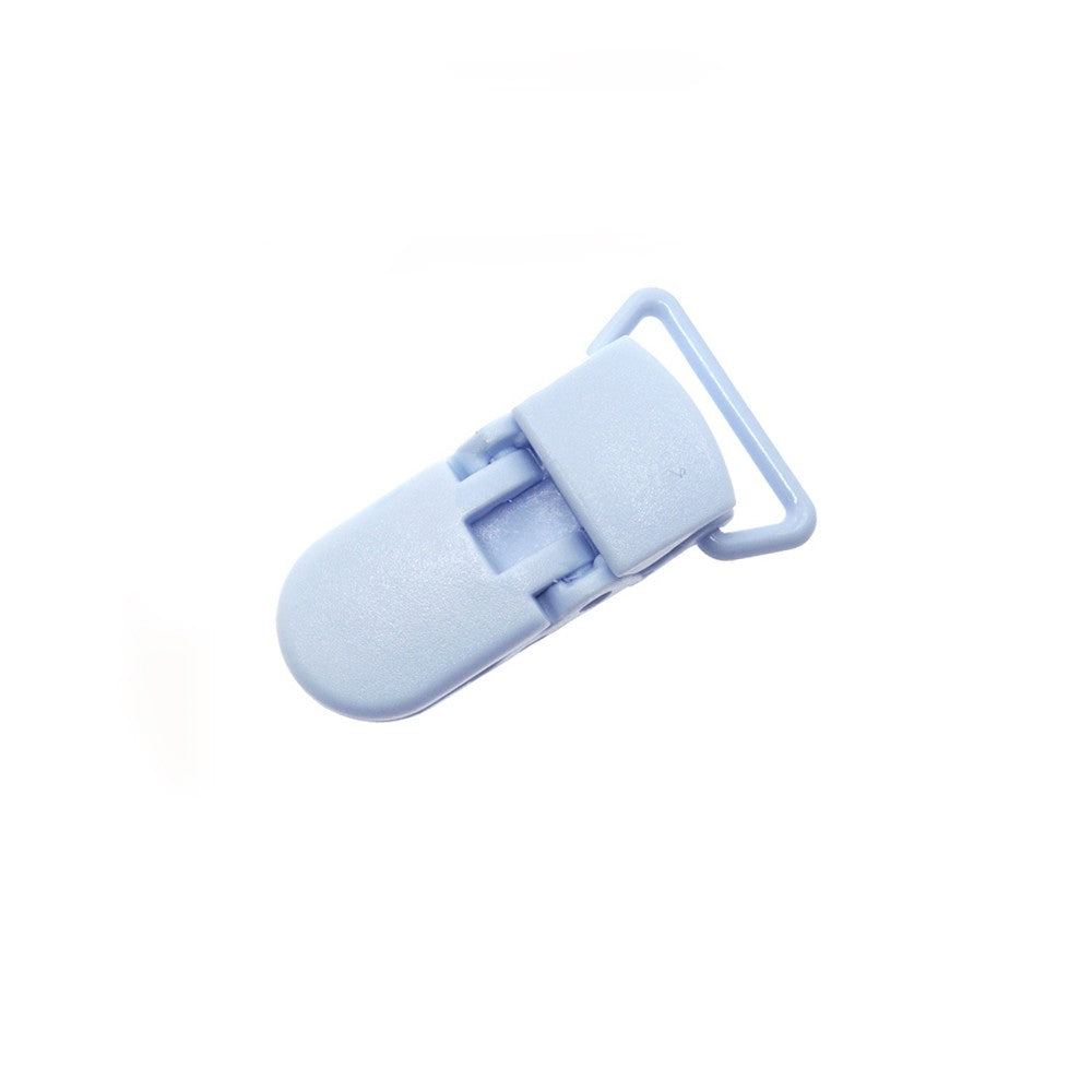 Sutoyuen 40pcs Hot D Shape Kam Plastic Pacifier Clips Plastic Baby Soother Dummy Suspender Chain Holder Clips for 20mm Ribbon