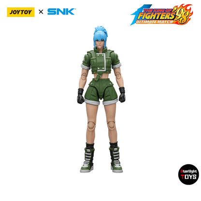 ?JOYTOY?1/18 Action Figure SNK KOF'98UM Ikari Warriors Team Leona Heidern Modelo Brinquedo Presentes