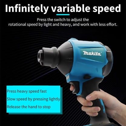 Soprador de Ar a Bateria Makita DAS180 Brushless para Remoção de Poeira com Bico 18V Ferramenta Multifuncional de Limpeza e Inflador
