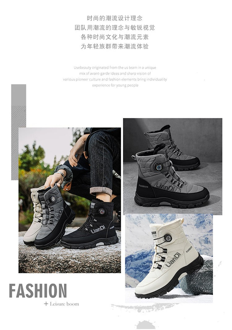 Men Top Quality Casual Snow Boots Waterproof Warm Winter Shoes Men Hiking Boots Outdoor Mountain Climbing Sneaker Man Trekking