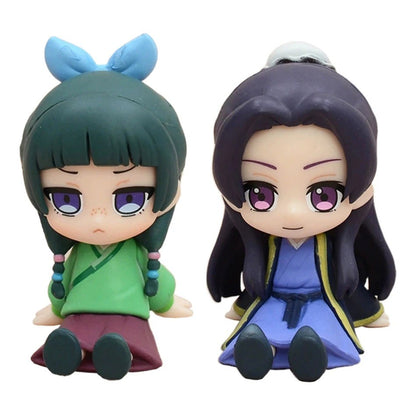 The Apothecary Diaries Maomao Jinshi Q Version Mini Figure Anime Periferia Kawaii Sentado Brinquedos Enfeites de Carro de Mesa Modelo Presentes