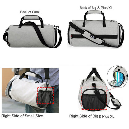 Bolsa de Ginástica Masculina Seca e Molhada para Yoga Feminina Treino Mala de Viagem Sacola de Esporte Ao Ar Livre Natação Sapatos Femininos Fitness Bolsa de Ombro de Fim de Semana
