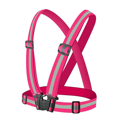 High Visibility Reflective Vest Reflective Straps Night Running Cycling Clothing Vest Adjustable Safety Vest Riding Equipment