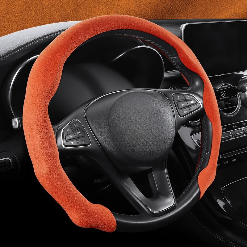 Capa de volante de camurça ultrafina estilo cartão, versão universal dinâmica e moderna