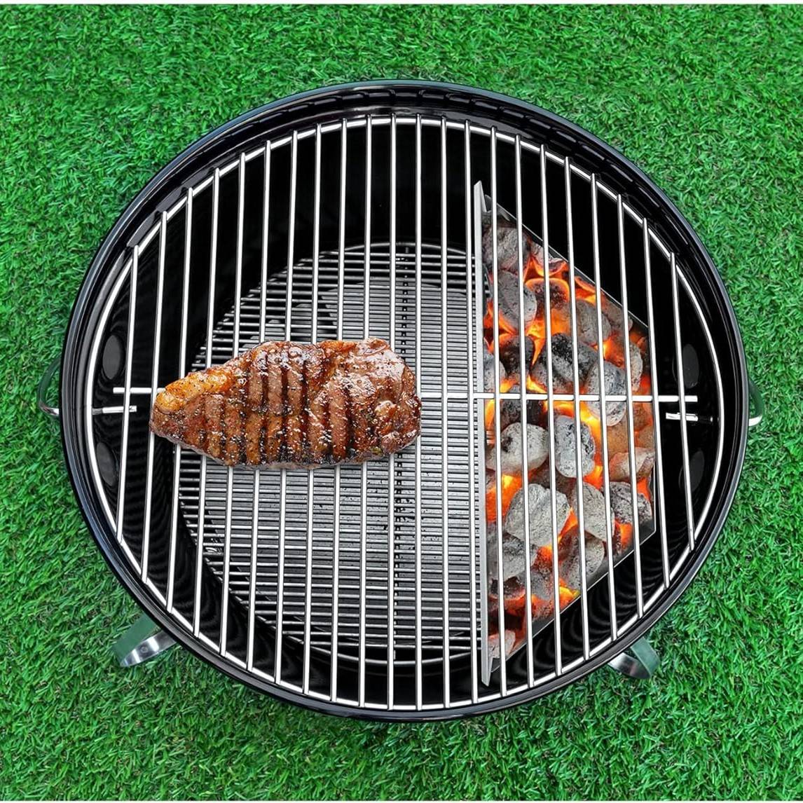 2PCS Charcoal Basket BBQ Charcoal Grill Basket Holders Grilling Accessories Replacement for Grill Accessories