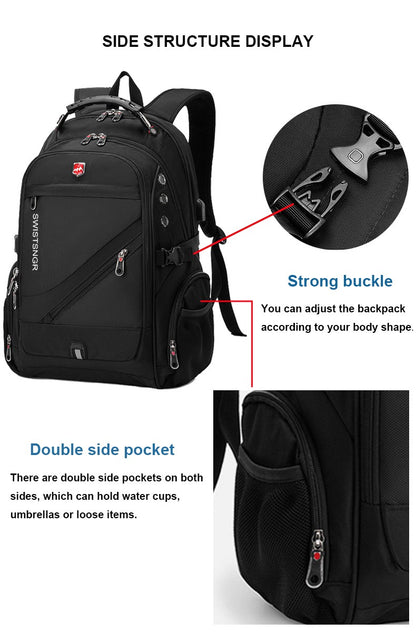 2025 Waterproof 17/20 Inch Laptop Backpack Men Airplane Travel Backpack Women Oxford Rucksack Male School Bag modern Mochila
