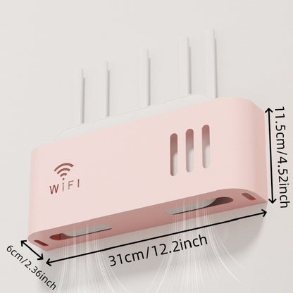 Home Hanging on The Wall Router Storage Box, Wireless WIFI, TV Set-Top Box Wall Mounted Storage Rack, For Living Room, Bedroom