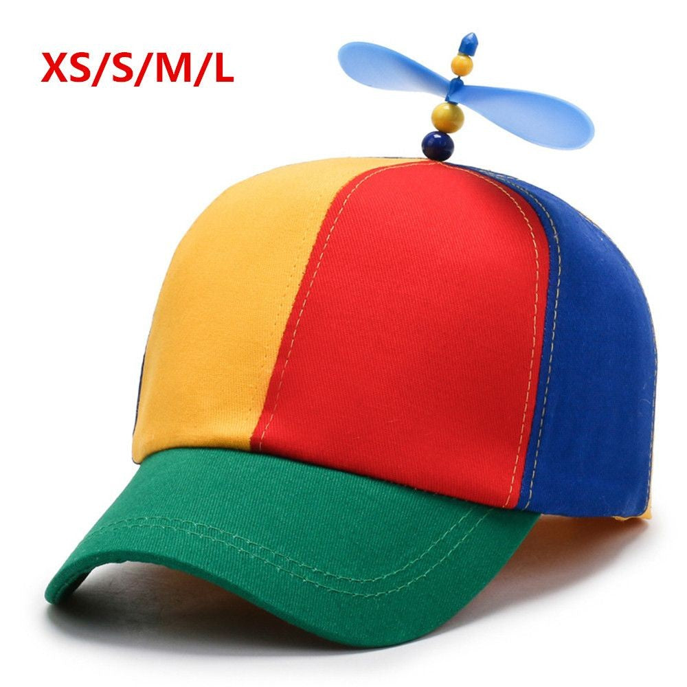 Rainbow Bamboo Dragonfly Baseball Cap Funny Helicopter Propeller Adventure Hat Firefly Cap Snapback Hat For Adult Kids Boy Girl