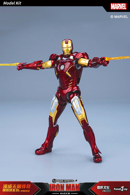 Fondjoy The Avengers Iron Man MK6 Joints Moveable Action Figures Toy 15cm ABS Material Model Toy Boy Birthday Gifts Hoilday Gift