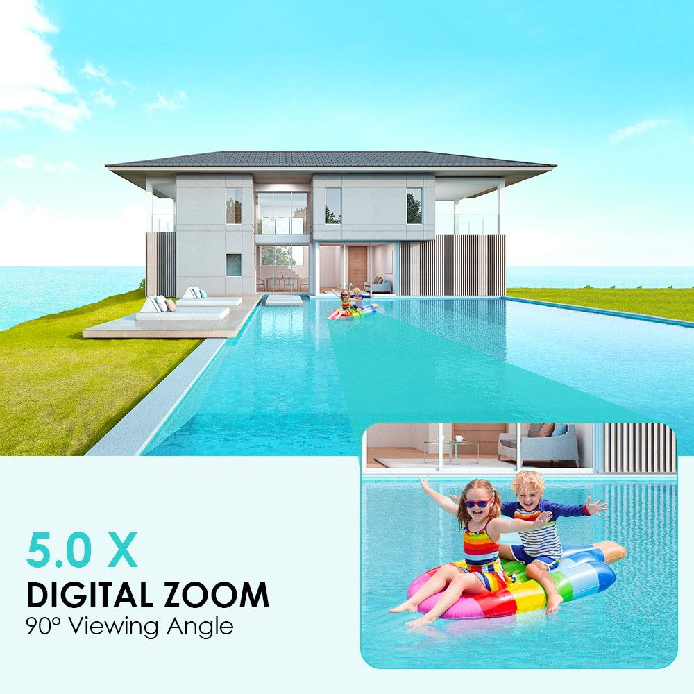 10MP 5K PTZ Wifi Camera Outdoor Video Surveillance Dual Screens IP66 Waterproof Human Detection Night Vision 5G Security Camera