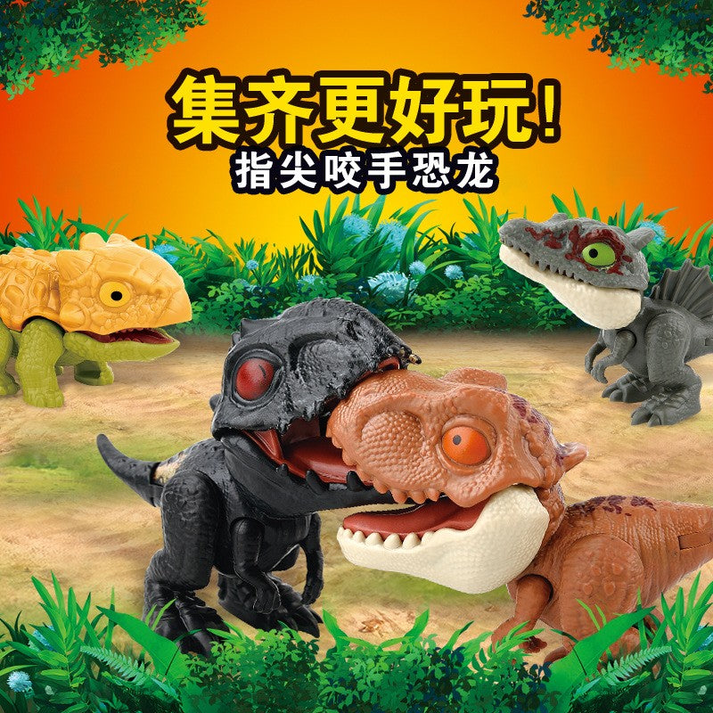 Caixa Surpresa Engraçada de Dinossauro Que Morde o Dedo, Brinquedo Infantil, Modelo de Animal de Desenho Animado, Presente para Meninos, Dinossauro de Simulação por Atacado