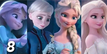 REEWES ELSA Peruca de Princesa Branca Bege Trança Longa Peruca Filme Frozen COSPLAY resistente ao calor Cabelo Sintético anime Fantasia de Halloween