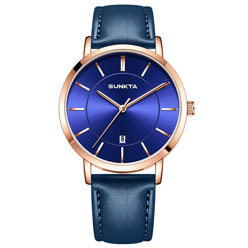 LIGE Sunkta Man Watch Fashion Luxury Waterproof Ultra Thin Date Casual Clock Leather Classic Quartz Watches for Men Reloj Hombre