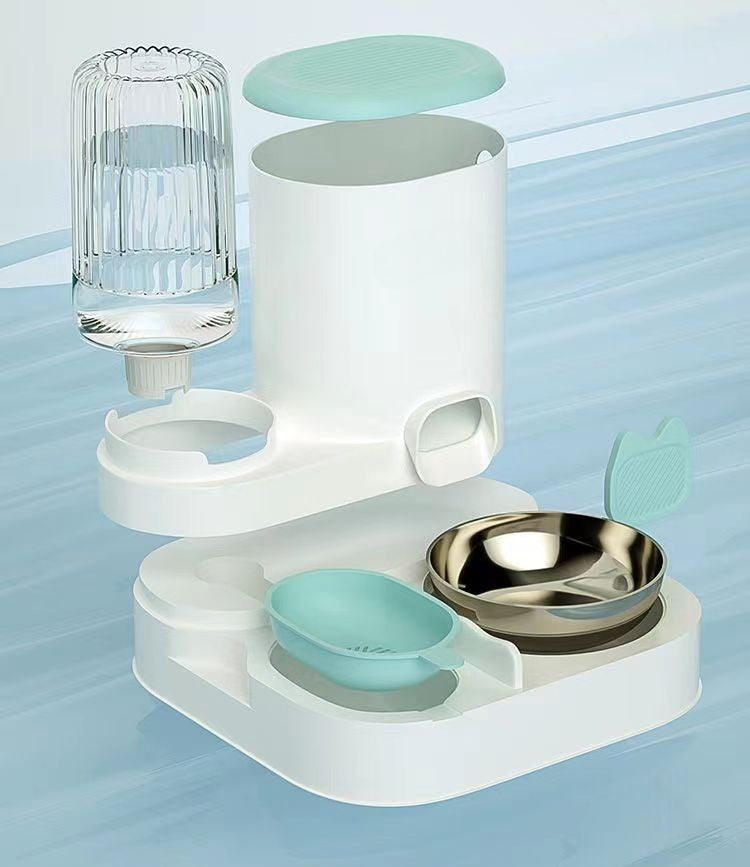 Tigela automática para gatos, cães e animais de estimação, bebedouros, tigela integrada para gatos, tigela de ração para gatos, cães, para comer, beber ág