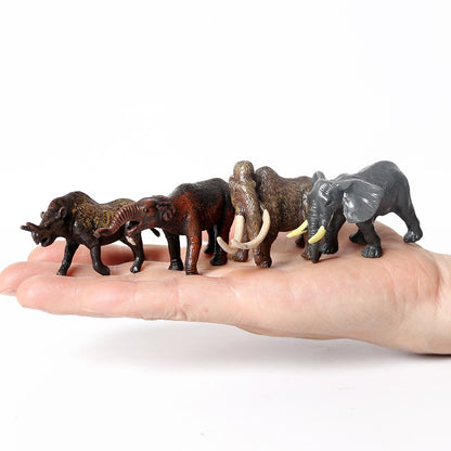 Miniatura Dinossauros Pré-históricos Mosassauro T-Rex Daeodon Moropus Mamute Tigre-Dente-de-Sabre Animais Figuras Coleção de Modelos Brinquedos Educativos