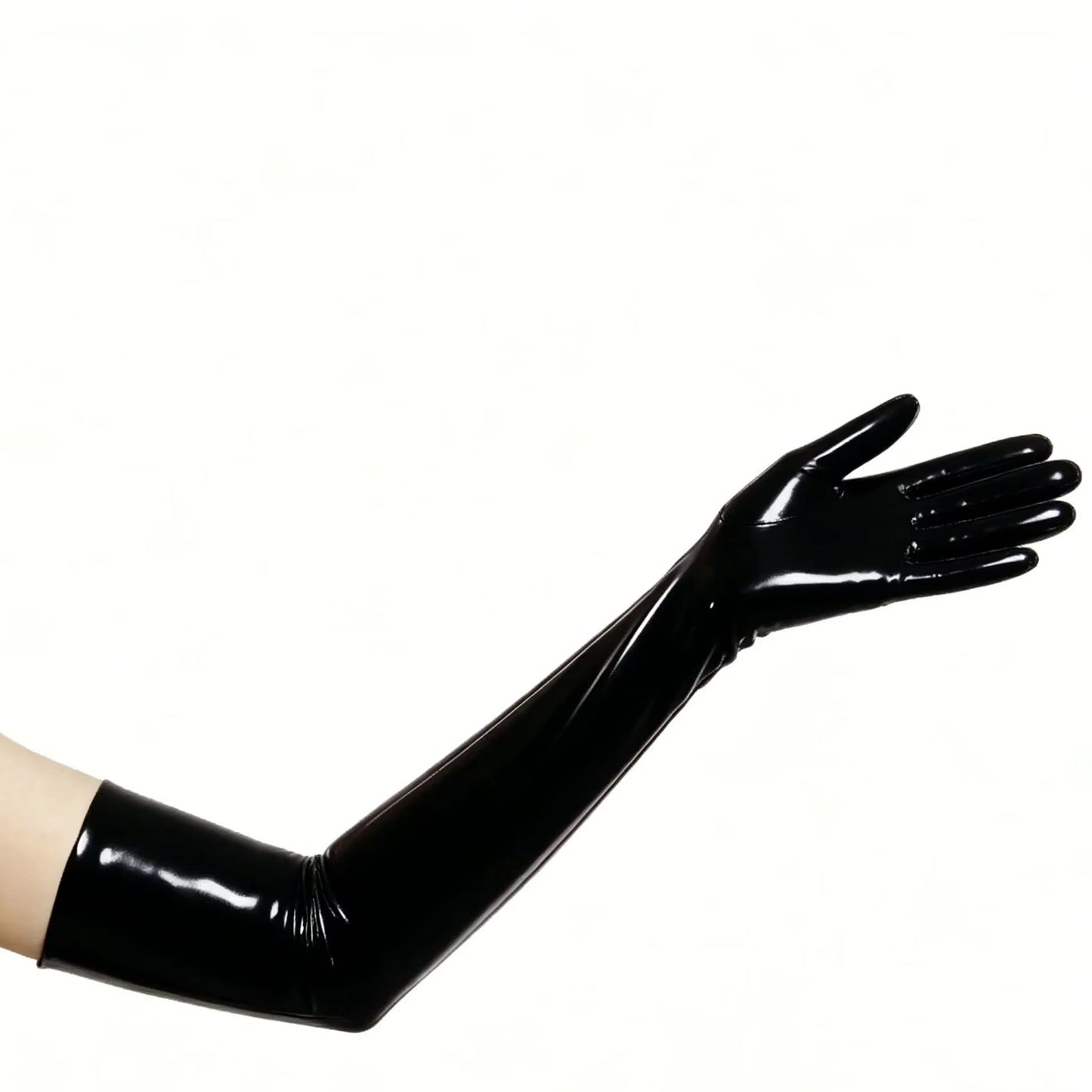 Latex Five Toe Rubber Short Socks Shiny Rubber Ankle Length Socks