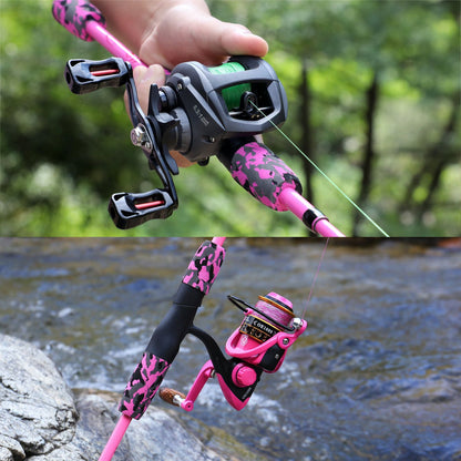 Sougayilang 5 Section Spinning Casting Rods 1.7m Ultralight Weight Carbon Fiber Fishing Rod for Travel Freshwater Fishing Pesca
