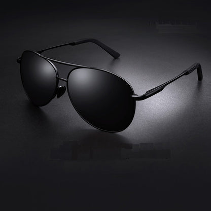 Óculos de Sol Polarizados Masculinos com Armação de Metal para Aviação Cores Variadas Óculos de Sol Masculino Piloto Visão Noturna e Diurna para Dirigir