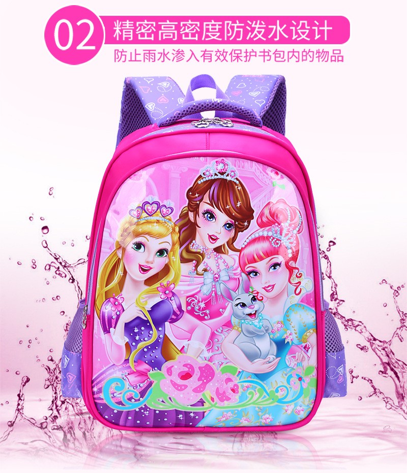 Disney princess Children cartoon primary bag for school reduction bag girl boy 1-3 grade Frozen Elsa bag for school kid backpack