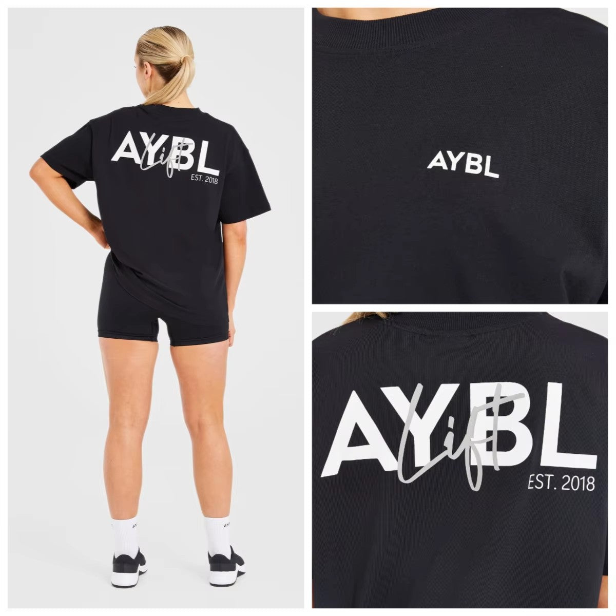 High Quality Women's Fashion Letter Printing Sports Fitness Short Sleeved T-shirt Crew Neck T Shirt Tops Unisex Tee Clothing