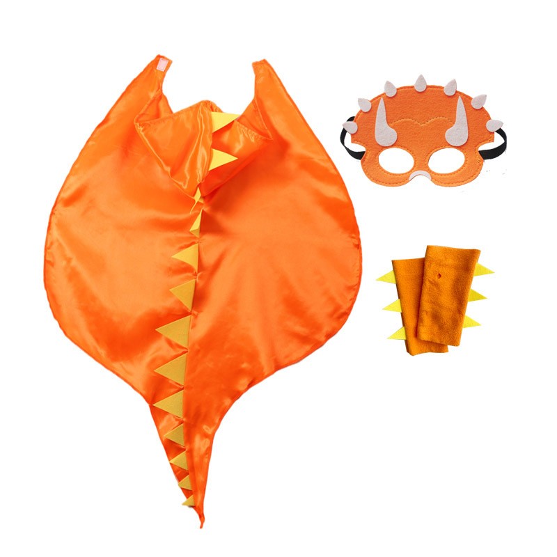 Dinosaur Costume Cloak for unisex Toothless Dragon Performance Clothes Halloween Dinosaur Mask+Cloak Cosplay Outfits Cos