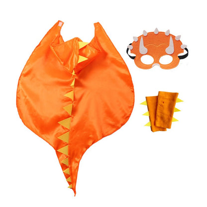 Dinosaur Costume Cloak for unisex Toothless Dragon Performance Clothes Halloween Dinosaur Mask+Cloak Cosplay Outfits Cos