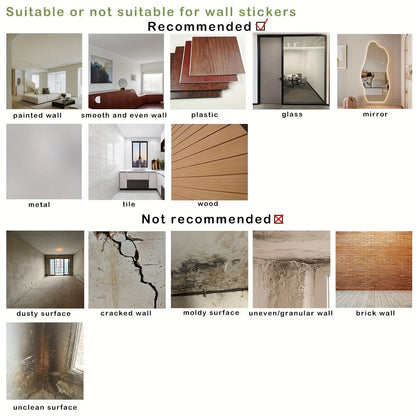 2pcs Plant Vine Flower Green Leaf Self-Adhesive Wall Stickers Removable Decorative Decal for Home Living Room Bedroom Background