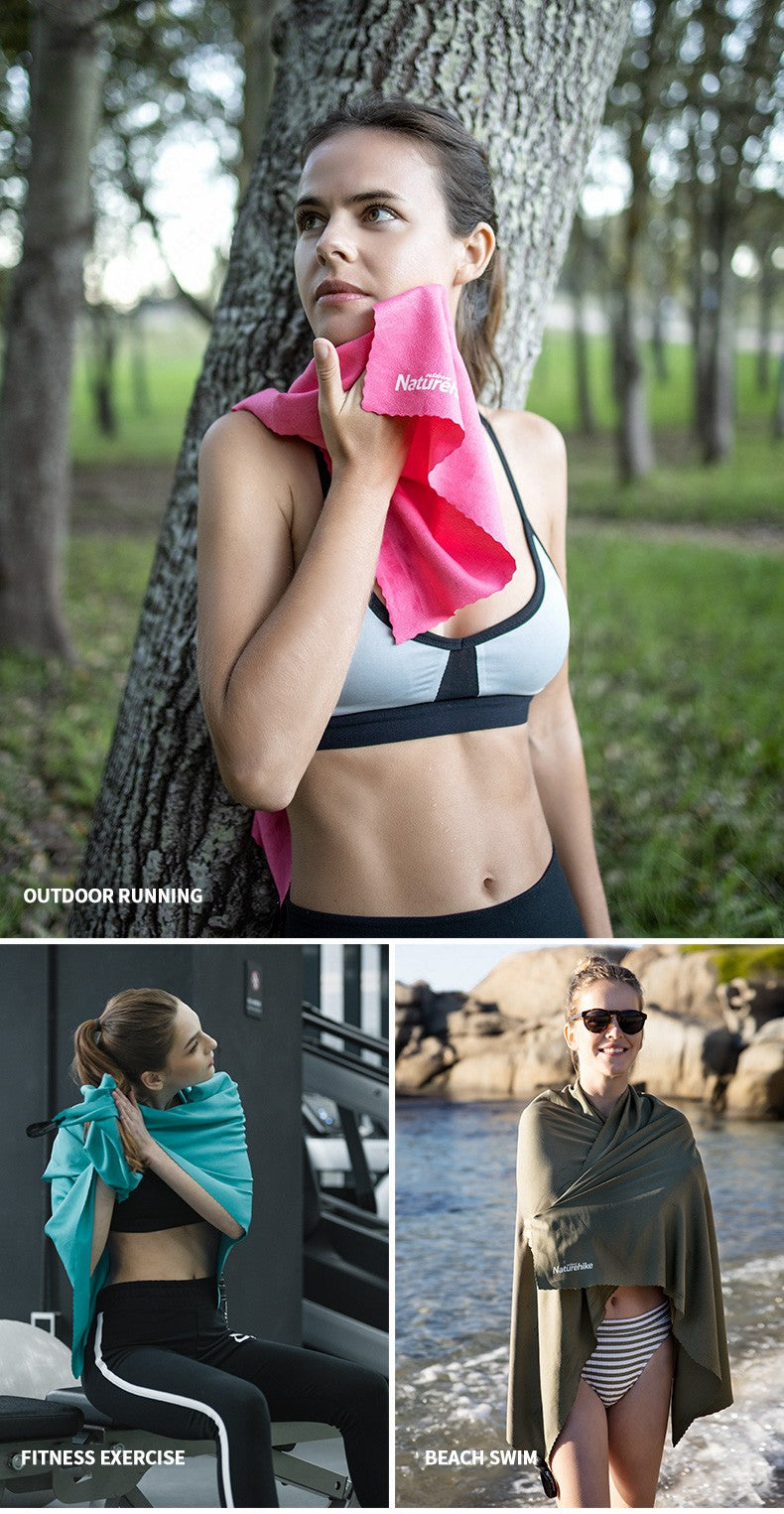 Naturehike Quick Drying Towel Ultralight Breathable Portable Bath Swimming Gym Bath Fitness Towel Outdoor Beach Swimming Towels