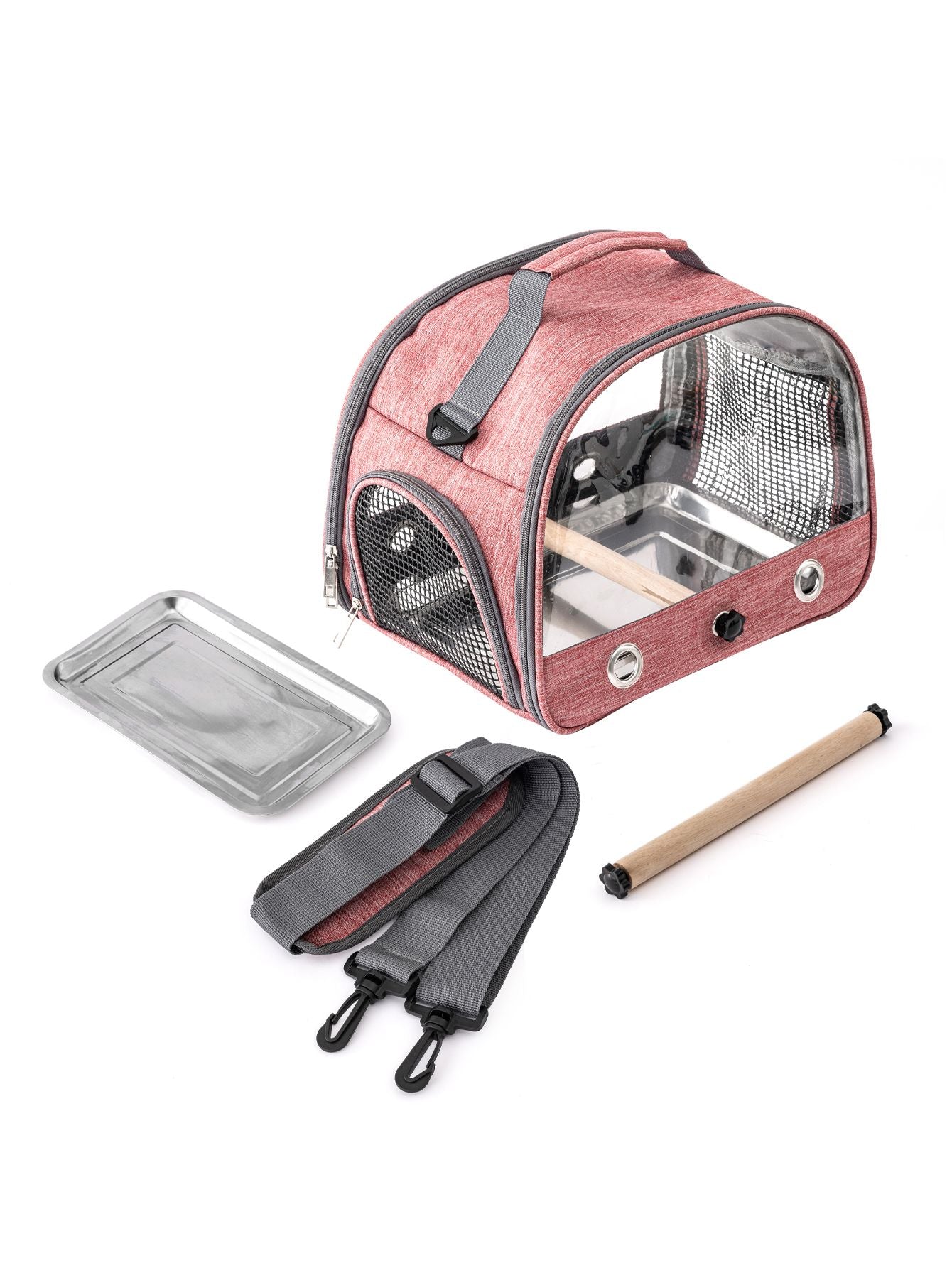 Bolsa de transporte portátil para pássaros pequenos, para papagaios, periquitos, com janela lateral de acesso, dobrável, para uso externo