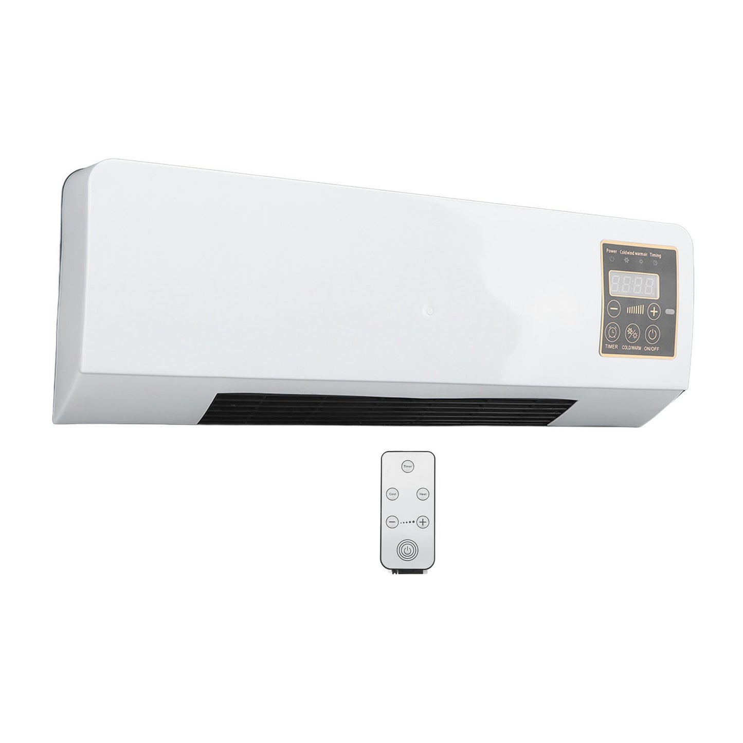 Pequeno Condicionador Aquecedor Portátil Montado na Parede Condicionamento Ventilador Quente para Banheiro Quarto Plugue UE 220V
