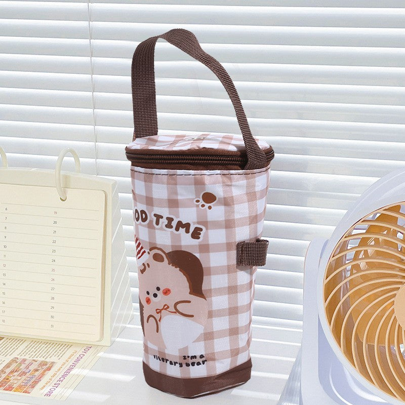 Baby Milk Bottle Insulation Bags Cartoon Portable Waterproof Feeding Bottle Thermal Bag Milk Warmer Cooler Stroller Hang Bags