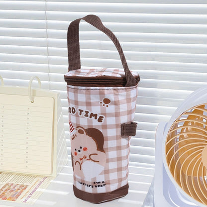 Baby Milk Bottle Insulation Bags Cartoon Portable Waterproof Feeding Bottle Thermal Bag Milk Warmer Cooler Stroller Hang Bags