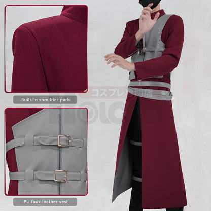 HOLOUN Anime Gaara Cosplay Costume Coat Pants Vest Belt Animation Convention Halloween Christmas Gift
