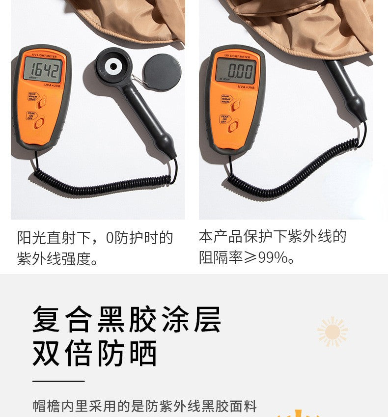 Summer Sun hat women's straw woven anti ultraviolet sun visor hat with big brim seaside black glue breathable Bucket hat sun hat