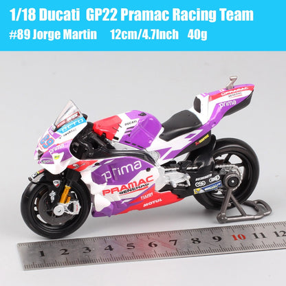 1/18 Maisto KTM RC16 Redbull Ducati GP21 GP22 GP23 GASGAS Honda RC213V Repsol Yamaha YZR-M1GP Moto Modelo de Corrida