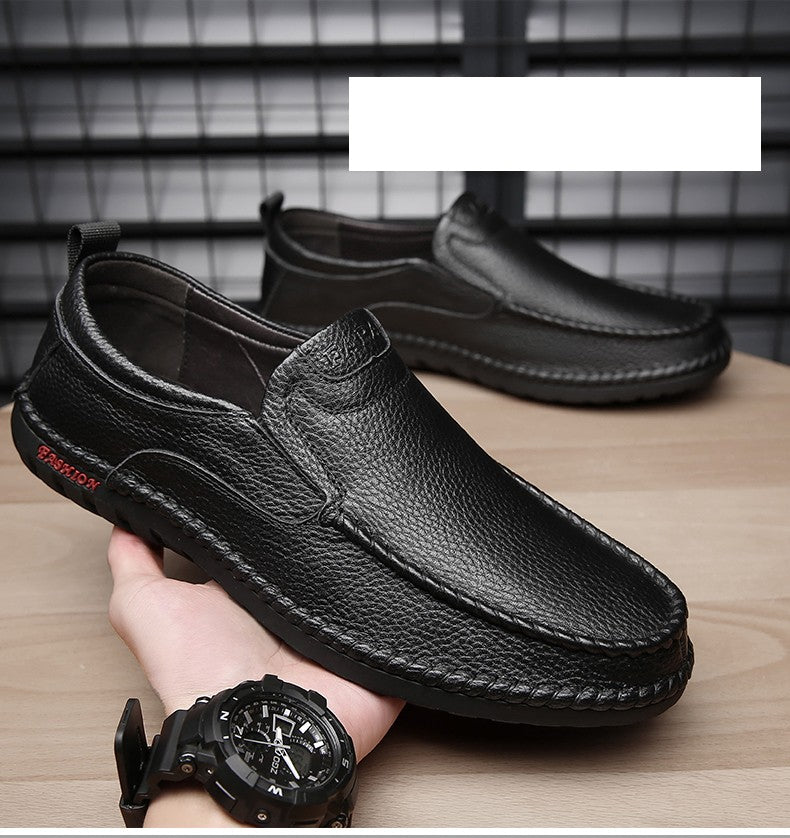 High Quality Leather Men Casual Shoes Breathable Mens Loafers Italian Luxury Brand Formal Mens Dress Shoes Slip-on Driving Shoes
