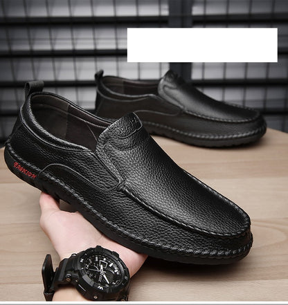 High Quality Leather Men Casual Shoes Breathable Mens Loafers Italian Luxury Brand Formal Mens Dress Shoes Slip-on Driving Shoes