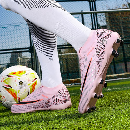 New Men Football Boots Futsal High-quality Mid-top Soccer Shoes Match Non-Slip Cleats Sneakers Indoor Hot-selling FG/TF