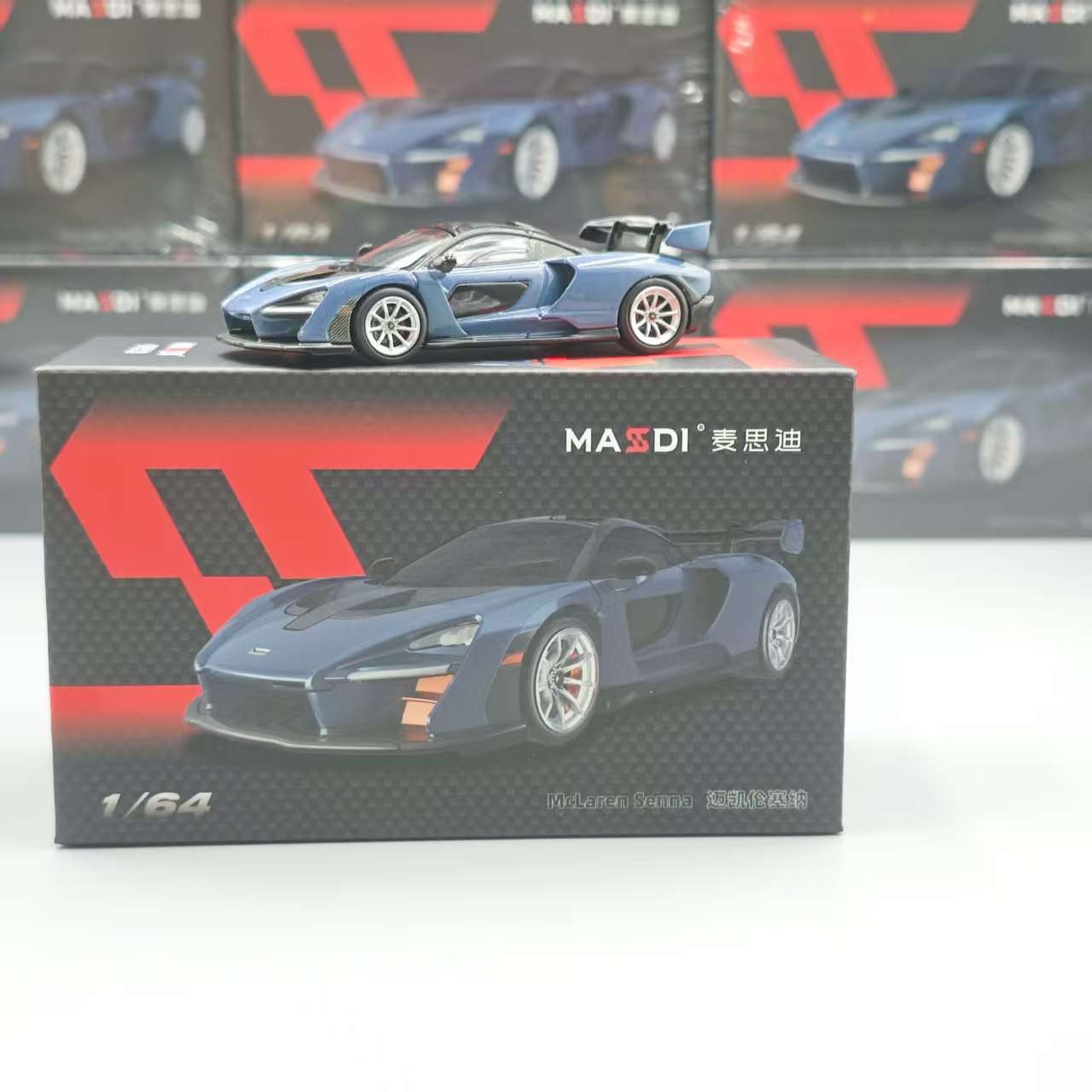 Novidade em Estoque Masdi 1:64 Mclaren Senna 1110 Edição Especial Modelo de Carro Estático em Liga Leve Personalizado Brinquedo de Menino Presente Colecionável