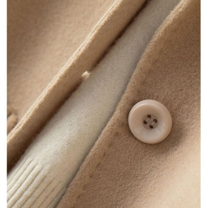 Autumn Winter Girls Fashion Mid-Long Jackets Female Casual Woolen Blends Coats Clothes Lady Korean Fashion Designer Coat