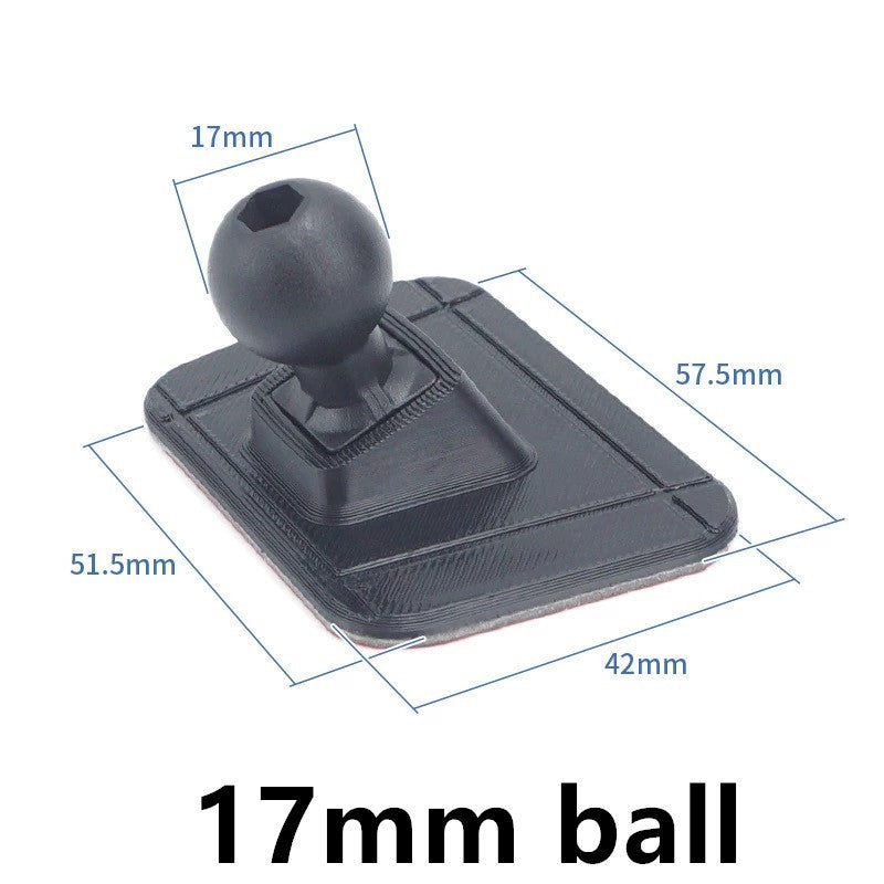 17mm Ball Head Car Center Console Adhesive Flexible Bending 3D Printing Base Suitable For Mobile Phone Holder Accessories