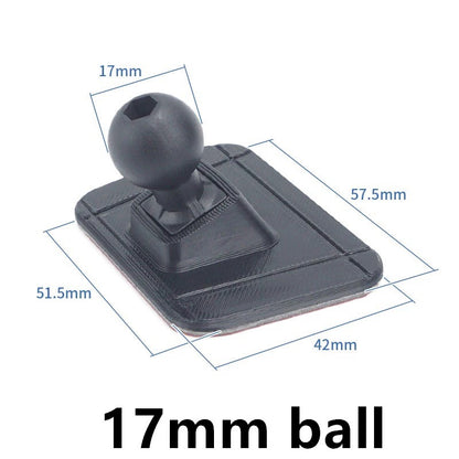 17mm Ball Head Car Center Console Adhesive Flexible Bending 3D Printing Base Suitable For Mobile Phone Holder Accessories