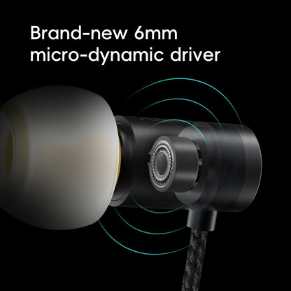 Fone de ouvido HiFi HiBy Yves 6mm Micro-dinâmico banhado a titânio, Driver de alta magneticidade, Câmara de baixa ressonância, Isolamento de ruído, Amigável à pele