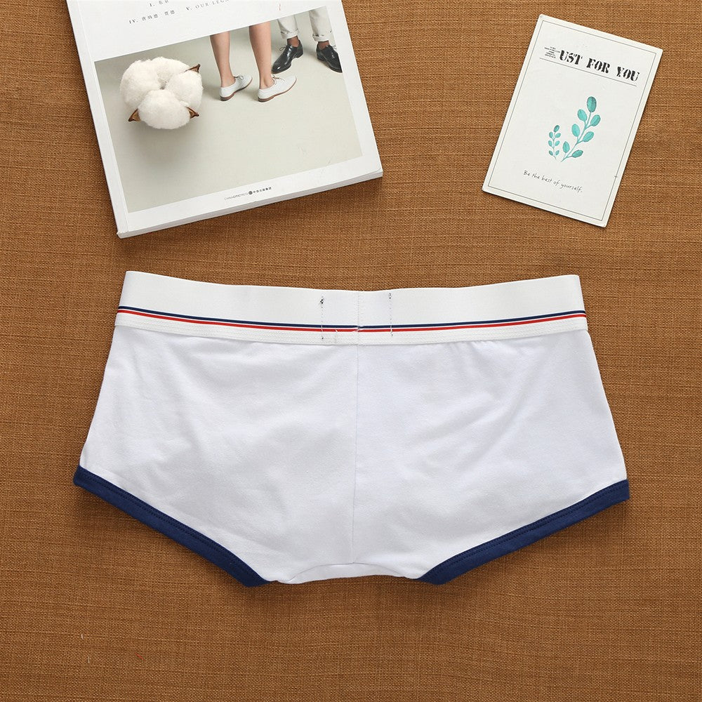 Addicted Men's Cotton Underwear Low Waist Sexy Trendy Briefs Comfortable Sweat-Absorbent Antibacterial Boxer Shorts Underpants