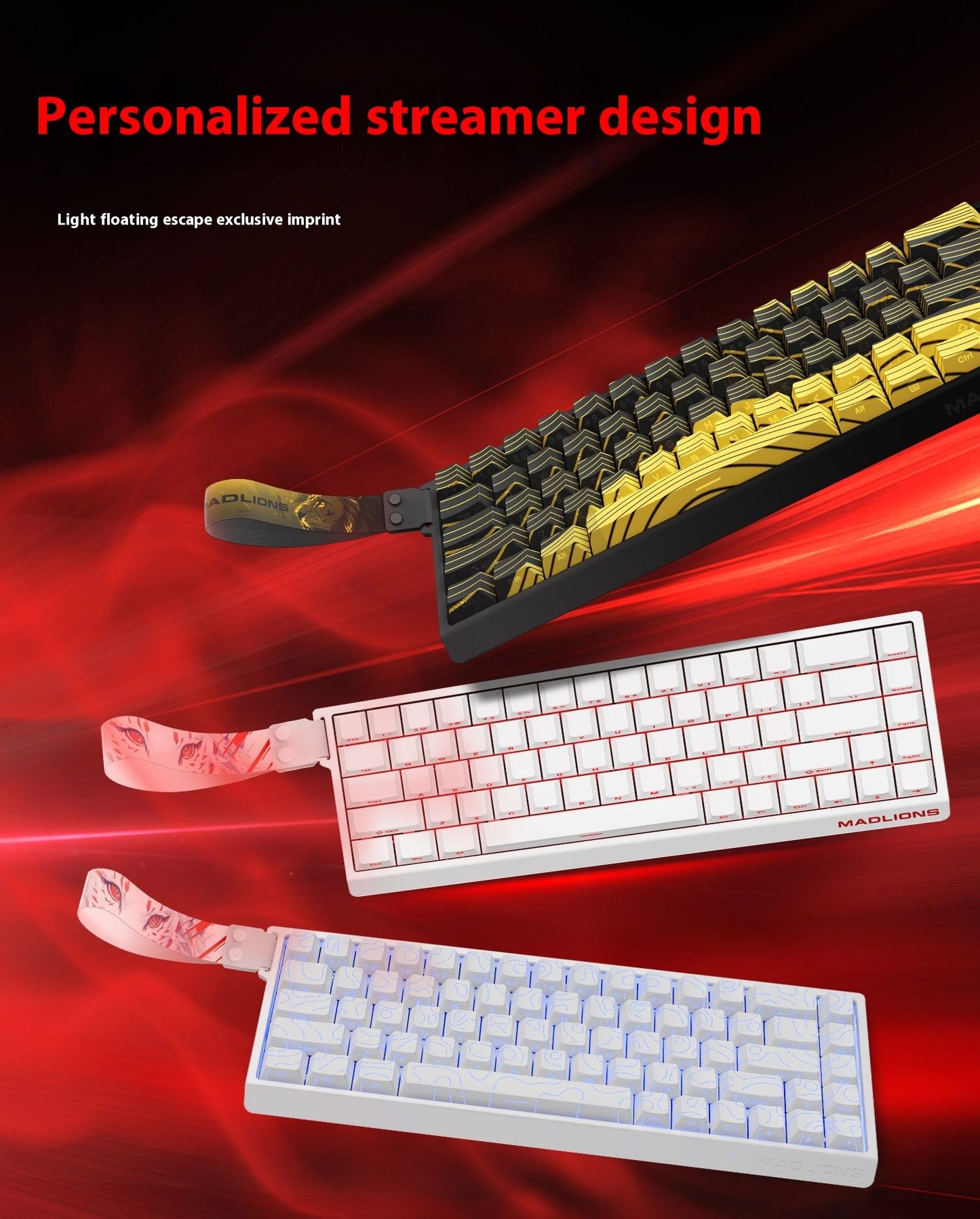 Hot Sale MADLIONS MAD60HE Magnetic Switch Keyboard Mechanical Keyboard 8000Hz 0.01mmRT Wired Custom Valorant Gaming Keyboard