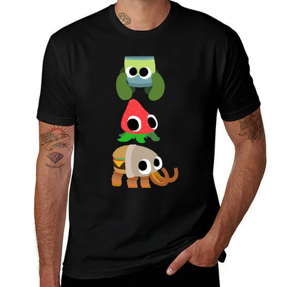 Bugsnax (Bunger, Strabby, & Pinkle) T-Shirt funny t shirts man black cotton t-shirt plain for man package T-Shirt