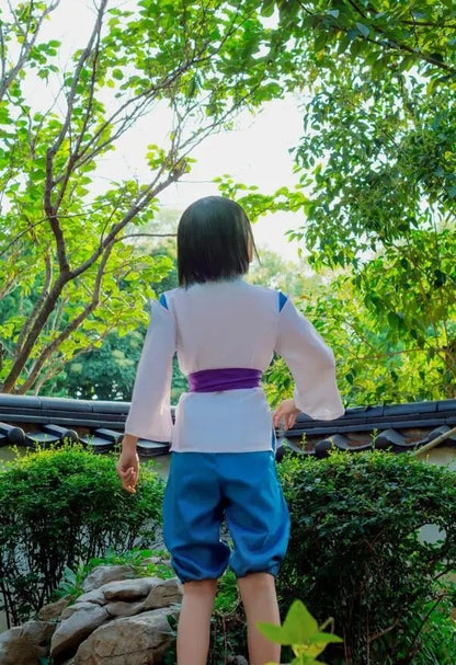 Anime Spirited Cosplay Suit wig Away Pink Kimono Takino Chihiro Show Kamikakushi Halloween Party Costumes for Women male