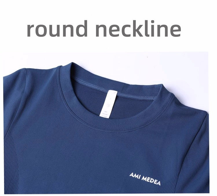 Fitness Tops Women Tight Sports Long Sleeve Yoga Clothing Running Training Clothes Gym Workout Shirt Comfortable Training Cloth