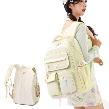 Conjunto de 4 peças de mochilas Oxford para estudantes de ensino médio de grande capacidade, mochilas escolares para adolescentes do ensino médio